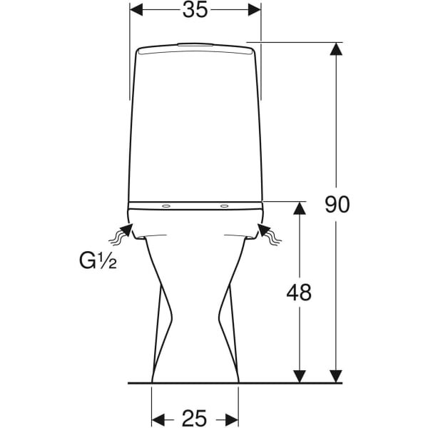 WC-laite IDO Glow 62 38762-01 Sensori patteri